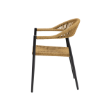 Technorattan Chair EMILIO Natural Dark