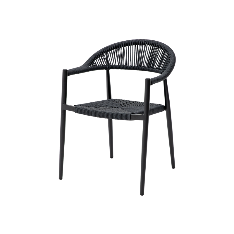 Technorattan Chair EMILIO Anthracite