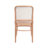 Wooden Restaurant Chair LOOMI 811 Rattan Natural