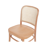 Wooden Restaurant Chair LOOMI 811 Rattan Natural
