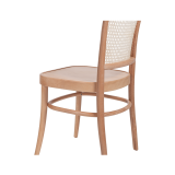 Wooden Restaurant Chair LOOMI 811 Rattan Natural