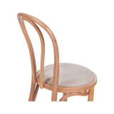 Wooden Restaurant Chair MONET 18 Beige Seat