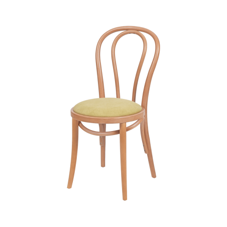 Wooden Restaurant Chair MONET 18 Pistachio Seat