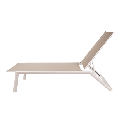 Aluminium Sun Lounger RIVIERA Beige