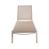 Sun Lounger RIVIERA White-Beige