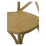 Wooden Wedding Chair CROSS-BACK WOOD Bright Rustic