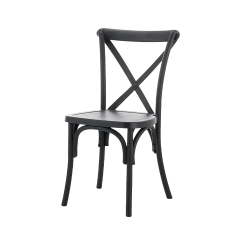 Wooden Wedding Chair CROSS-BACK WOOD Black