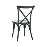 Wooden Wedding Chair CROSS-BACK WOOD Black