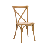 Wooden Wedding Chair CROSS-BACK WOOD Bright Rustic