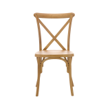 Wooden Wedding Chair CROSS-BACK WOOD Bright Rustic