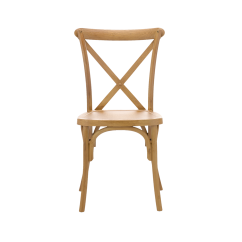 Wooden Wedding Chair CROSS-BACK WOOD Bright Rustic