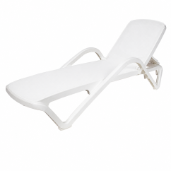 Sun lounger MARINA White