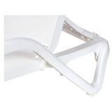 Plastic Sun Lounger MARINA White