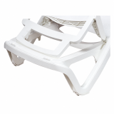Plastic Sun Lounger MARINA White