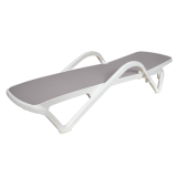 Plastic Sun Lounger MARINA Grey