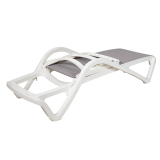 Plastic Sun Lounger MARINA Grey