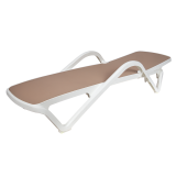 Plastic Sun Lounger MARINA Beige