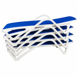 Plastic Sun Lounger MARINA Blue