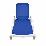 Plastic Sun Lounger MARINA Blue