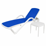 Plastic Sun Lounger MARINA Blue