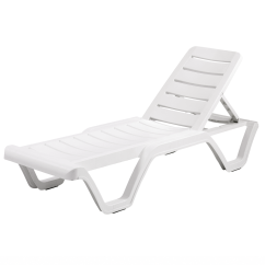 Plastic Sun Lounger COSTA White