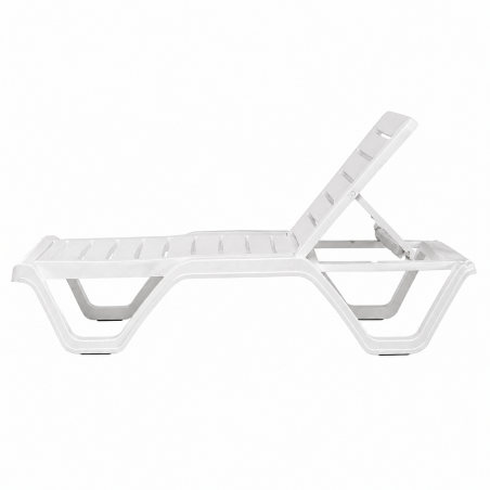 Plastic Sun Lounger COSTA White
