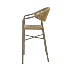 Technorattan Chair CESARE BAR Beige