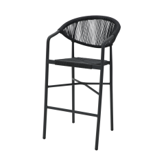 Technorattan Chair CESARE BAR Anthracite