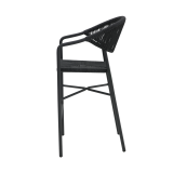 Technorattan Chair CESARE BAR Anthracite