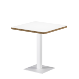 Bistro Table ALFA S 68x68 White with Multiplex Edge