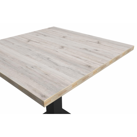 Bistro Table GIZA 68x68 Cortona Oak with Light Wood Edge