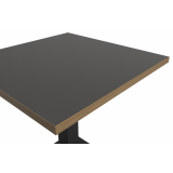 Bistro Table ALFA S 68x68 Anthracite with Multiplex Edge