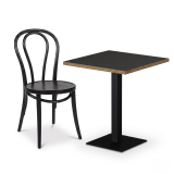 Bistro Table ALFA S 68x68 Anthracite with Multiplex Edge