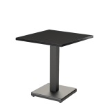 Bistro Table IMPERIO 68x68 Anthracite with Matte Black Edge