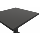 Bistro Table IMPERIO 68x68 Anthracite with Matte Black Edge