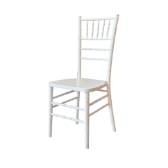 Wooden wedding chair TIFFANY white