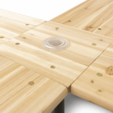 Beer Garden Table WOODY CROSS 241x241 Fir
