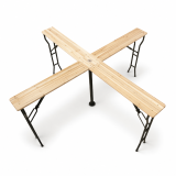 Beer Garden Table WOODY CROSS 241x241 Fir