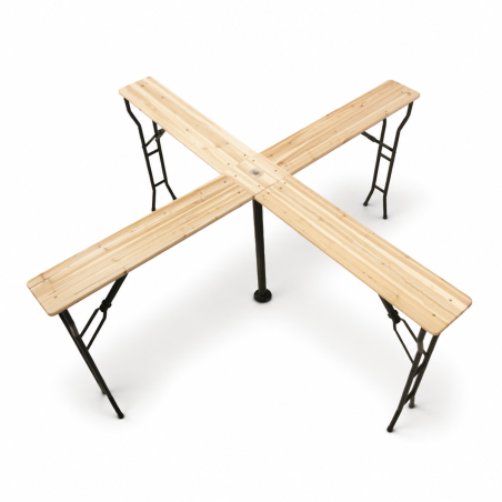 Beer Garden Table WOODY CROSS 241x241 Fir