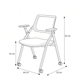 Training Chair OPTIMA CA Black-Grey