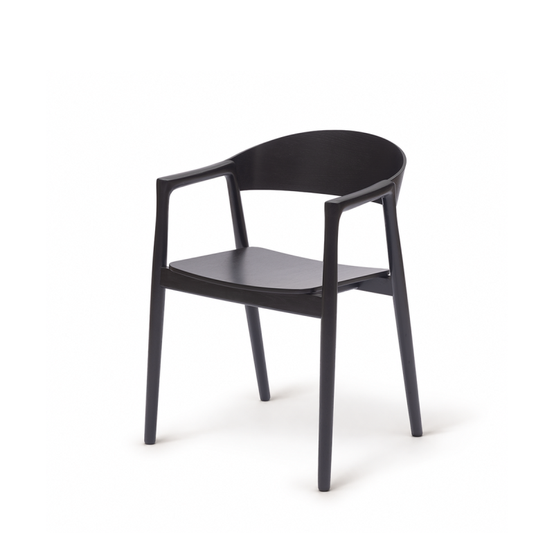 Wooden Restaurant Chair ARDEN Black