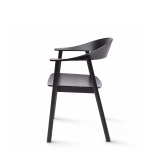 Wooden Restaurant Chair HORIZON Black