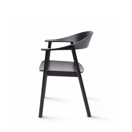 Wooden Restaurant Chair HORIZON Black