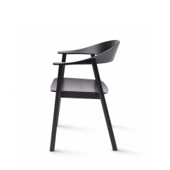 Wooden Restaurant Chair HORIZON Black