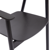 Wooden Restaurant Chair HORIZON Black