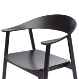 Wooden Restaurant Chair HORIZON Black