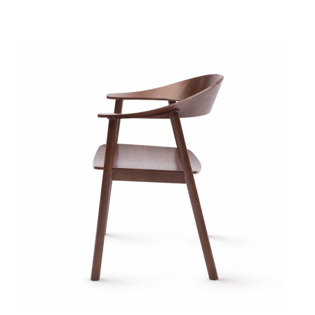 Wooden Restaurant Chair HORIZON Walnut