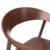 Wooden Restaurant Chair HORIZON Walnut