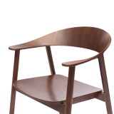 Wooden Restaurant Chair HORIZON Walnut