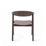 Wooden Restaurant Chair HORIZON Smoky